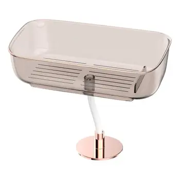  Държач за гъба за кухненска мивка Без бормашина за съхранение на багажник Сменяема гъба за стена Организатор Сапун Drainer Рафт за домашна баня