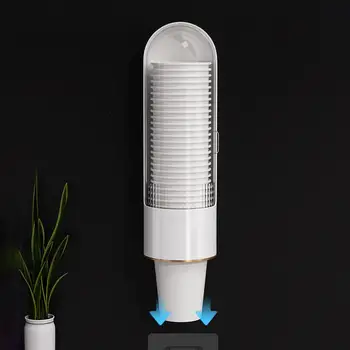 Модерен автоматичен капкомер за чаши Прахоустойчив пластмасов тип издърпване Пластмасов държач за чаши Държач за чаши Автоматичен капкомер за чаши